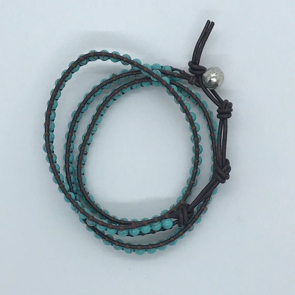 Turquoise wrap bracelet - Picture 2 of 2
